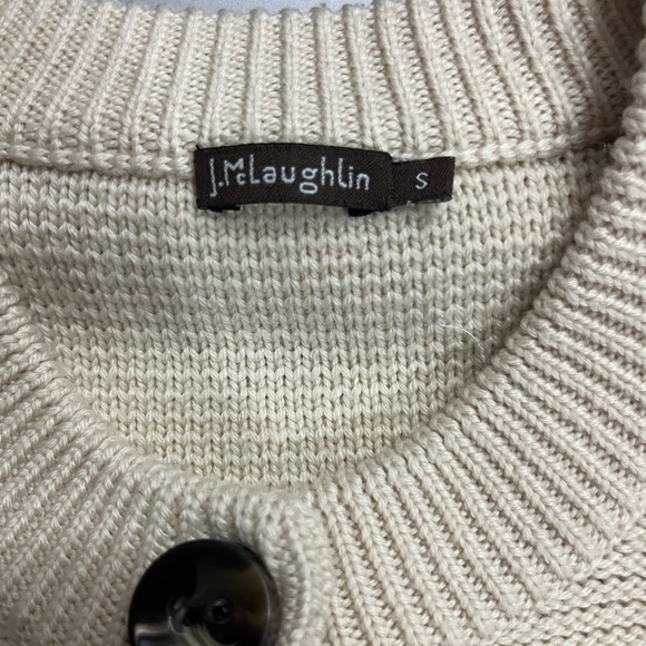 J. McLaughlin Merino Wool Ribbed Cardigan - Picture 4 of 8